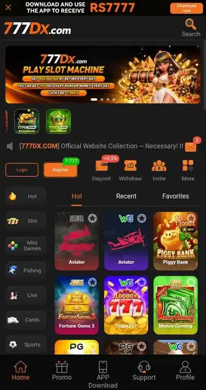 777dx game